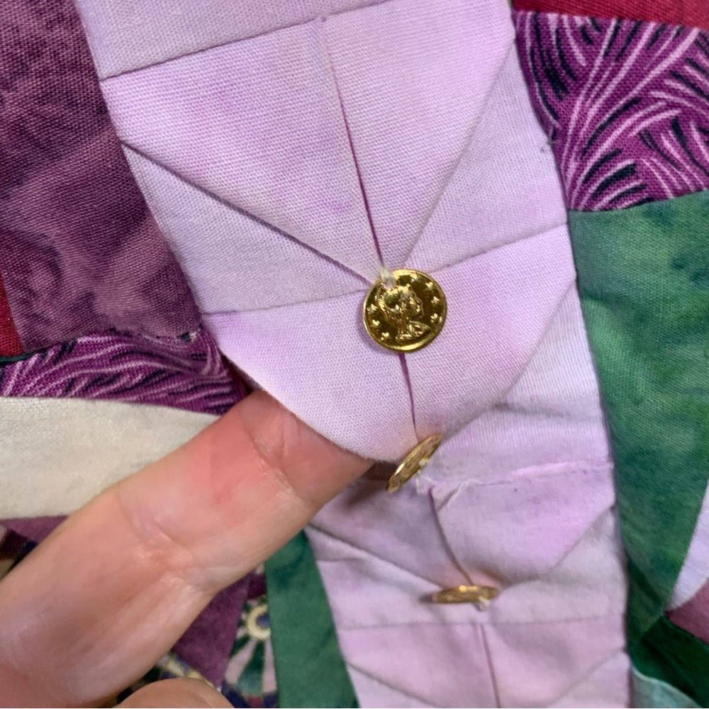 Hand Quilted Custom Wearable Art Patchwork Jacket… - image 6